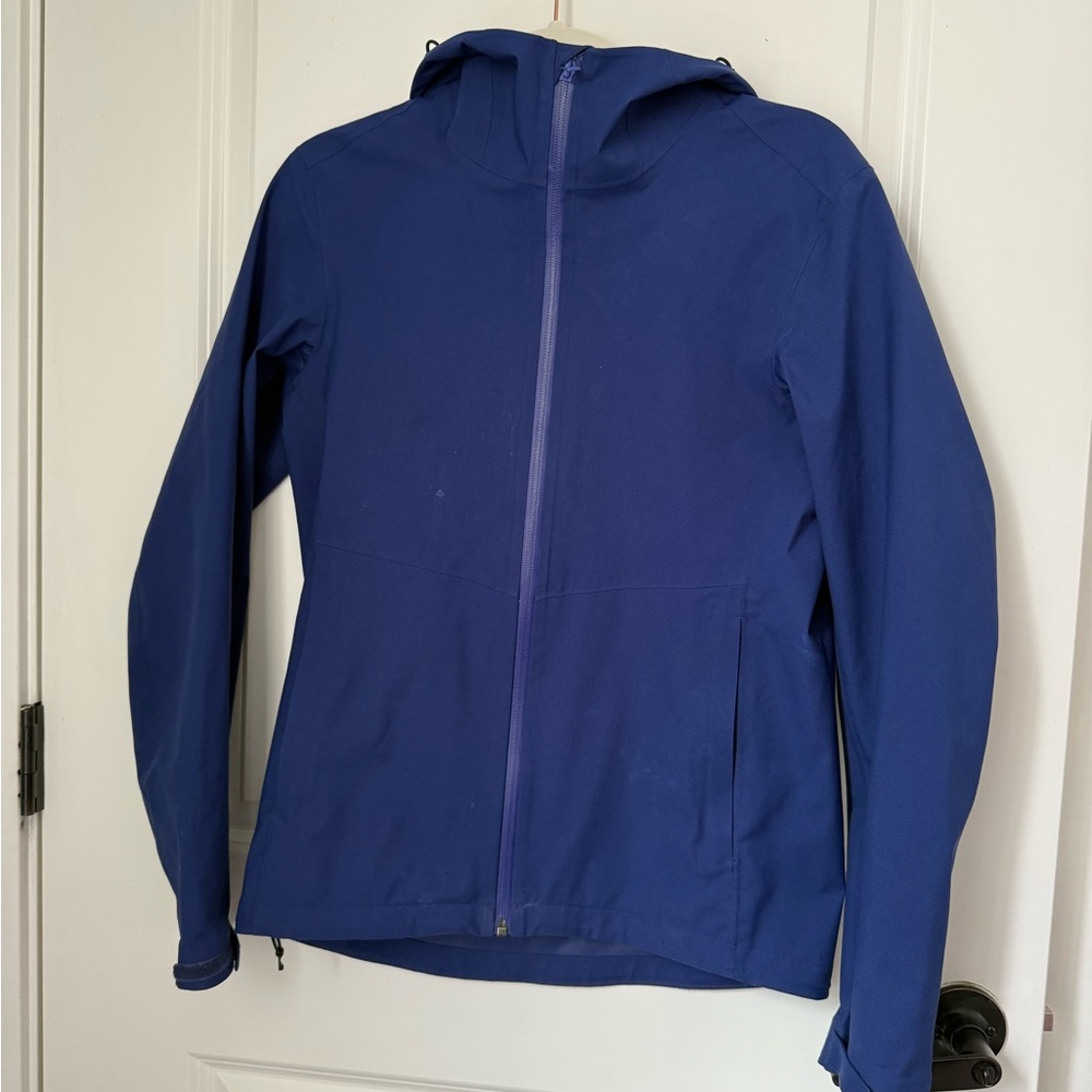 Uniqlo BLOCKTECH Blue Hooded Windbreaker Jacket